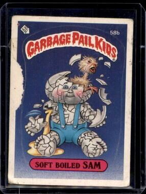 Garbage Pail Kids Card - Soft Boiled Sam #58b